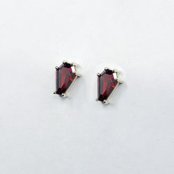 Collection of Blood Red Coffin Stud Earrings (6x9) in a gallery layout