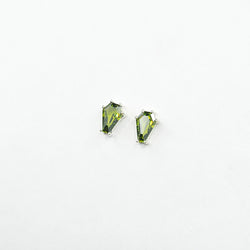 Collection of Slime Green Coffin Stud Earrings (6x9) in a gallery layout