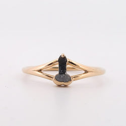 Penis Salt and Pepper Diamond Ring - Gold Options Inchoo Bijoux Penis Salt and Pepper Diamond Ring - Gold Options Inchoo Bijoux