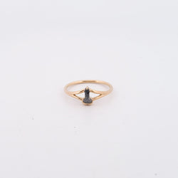 Collection of Penis Diamond Ring 14K Yellow Gold - Salt and Pepper Diamond in a gallery layout