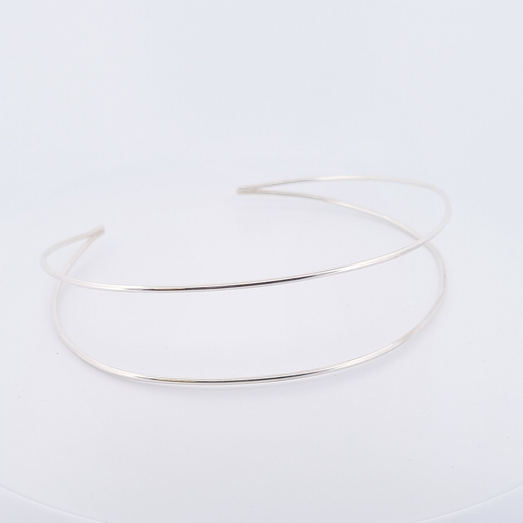 Minimal Silver Collar Choker - As featured in Wakanda Forever