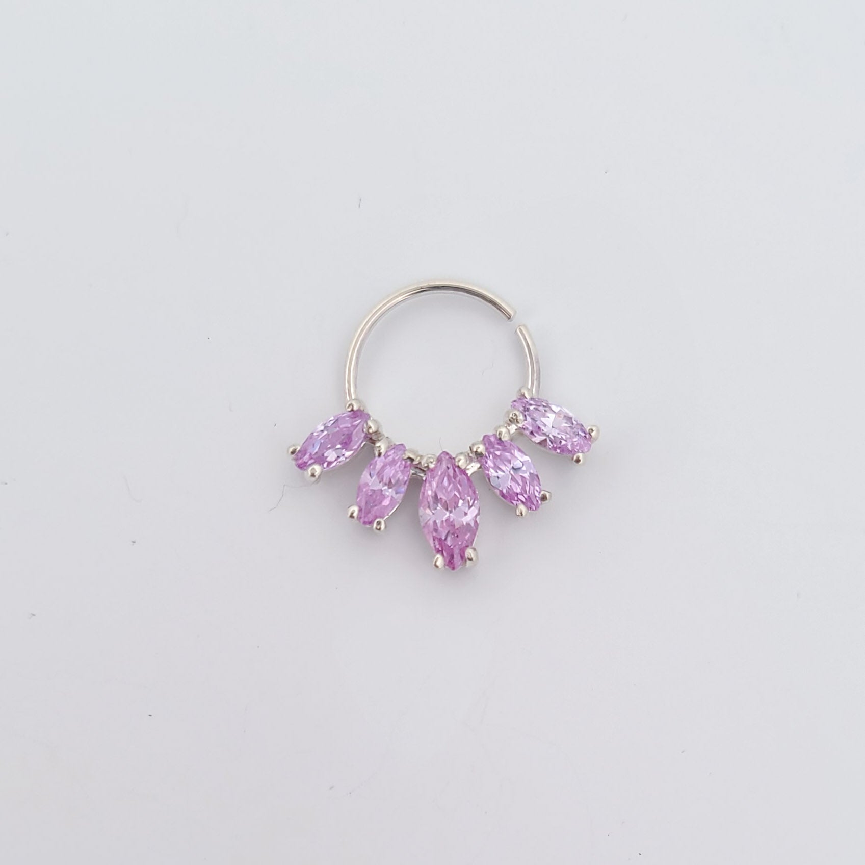 Collection of Lilac Marquise Gemstone Septum in a gallery layout