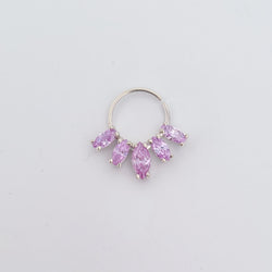 Collection of Lilac Marquise Gemstone Septum in a gallery layout