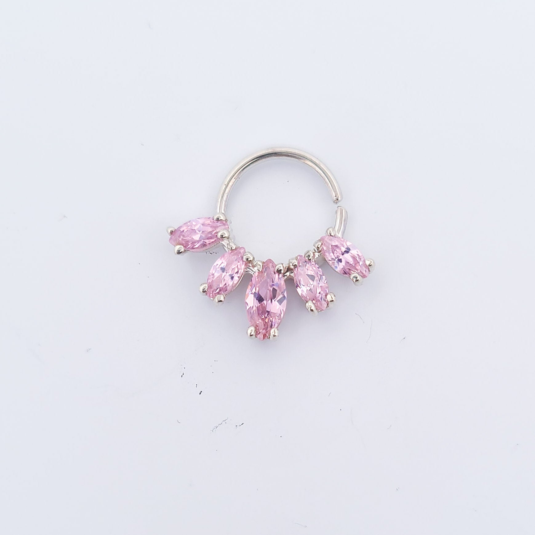 Collection of Pink Marquise Gemstone Septum in a gallery layout