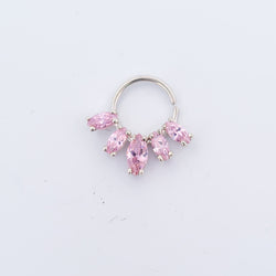 Collection of Pink Marquise Gemstone Septum in a gallery layout