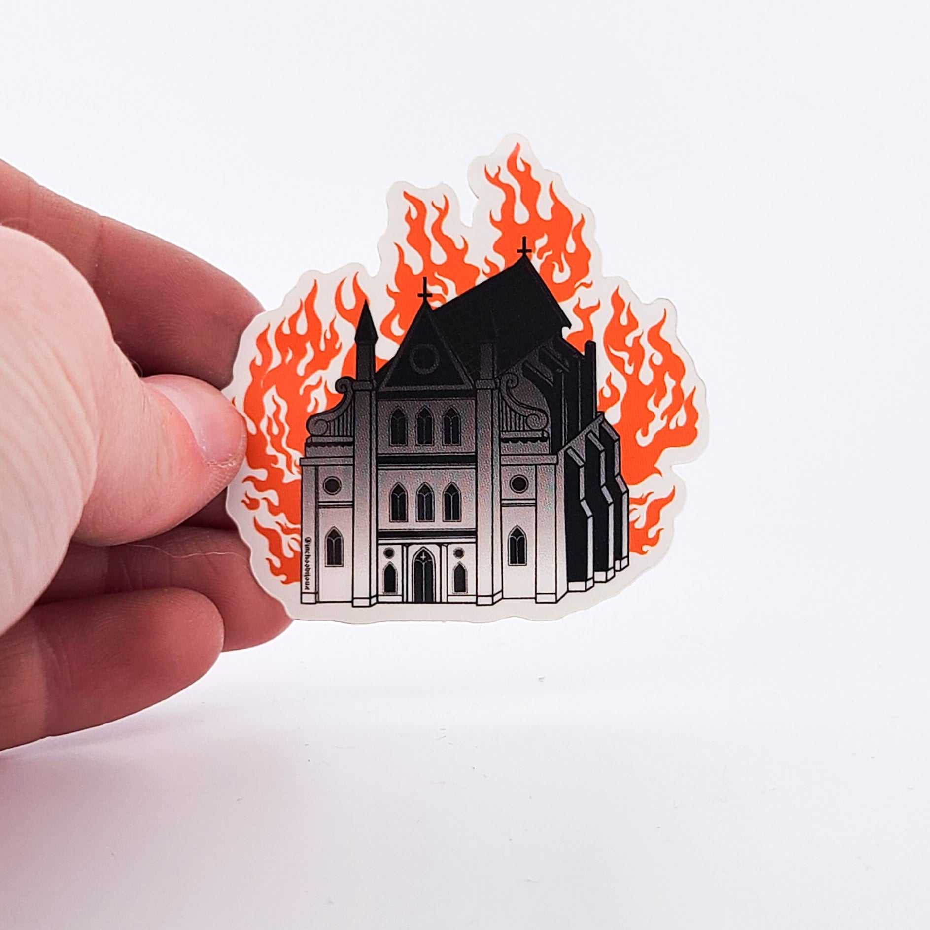 Burning Church - Every Child Matters - Vinyl Sticker