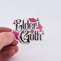 Collection of Elder Goth Vinyl Sticker in a gallery layout