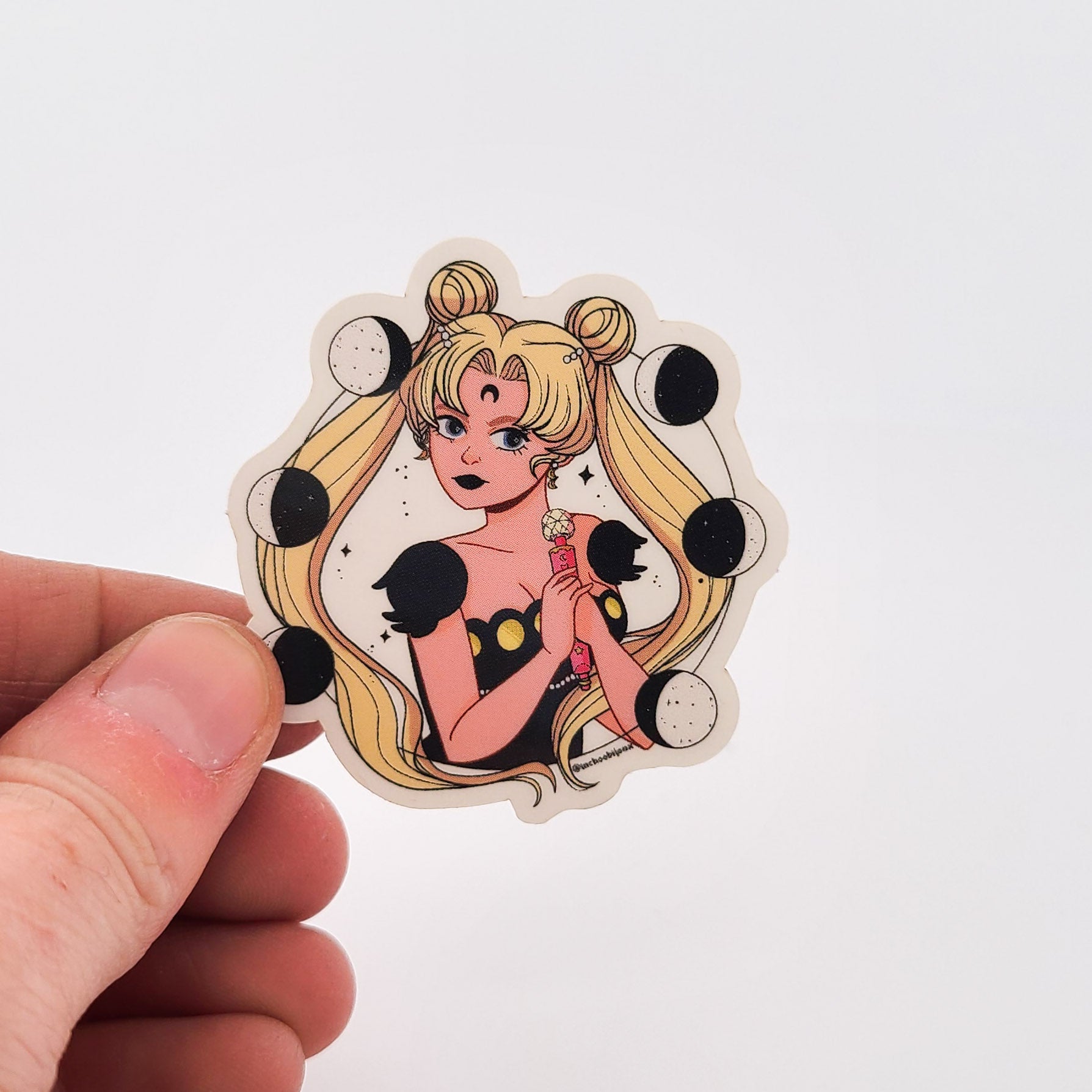 Collection of Sailor Moon & Magic Wand Clear Vinyl Sticker in a gallery layout