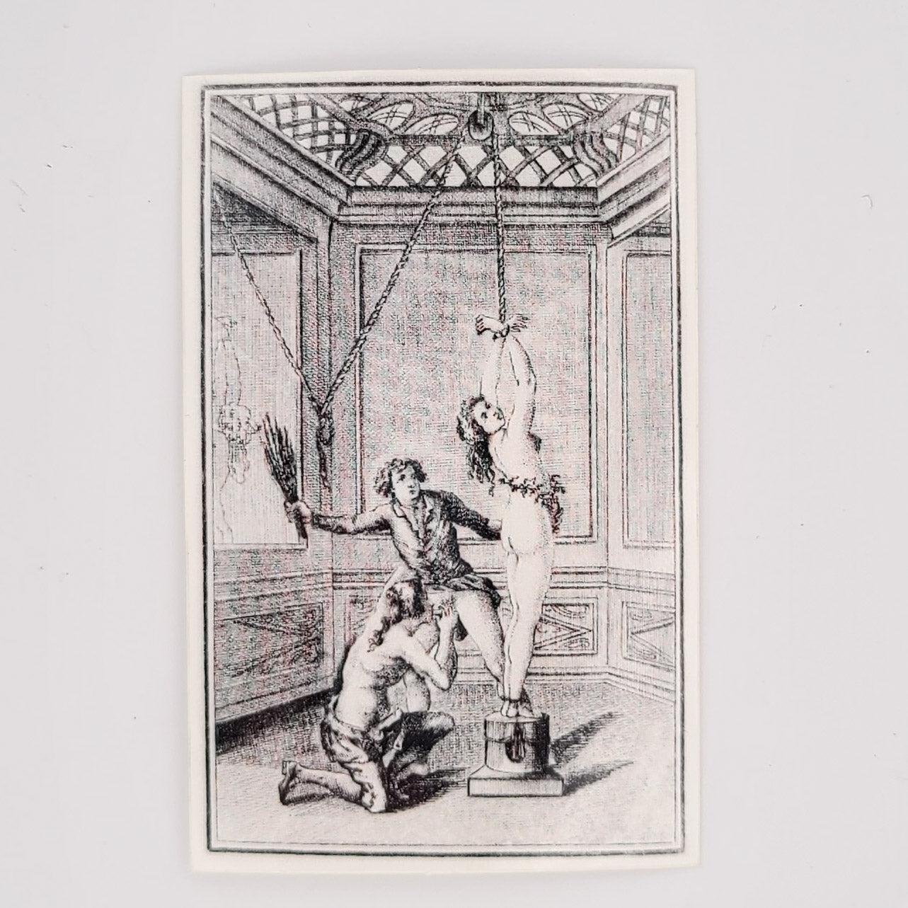 Collection of The Spanking - Marquis de Sade Vinyl Sticker in a gallery layout