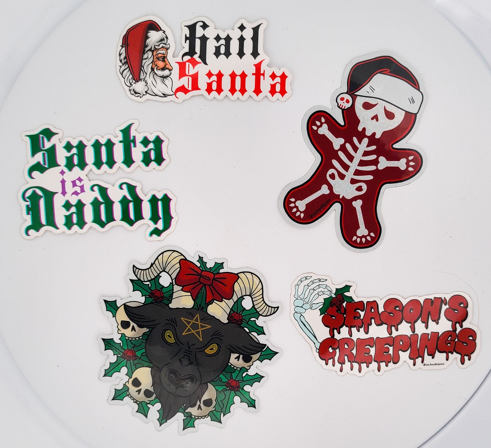 Collection of Seasons Creepings Holiday Sticker in a gallery layout