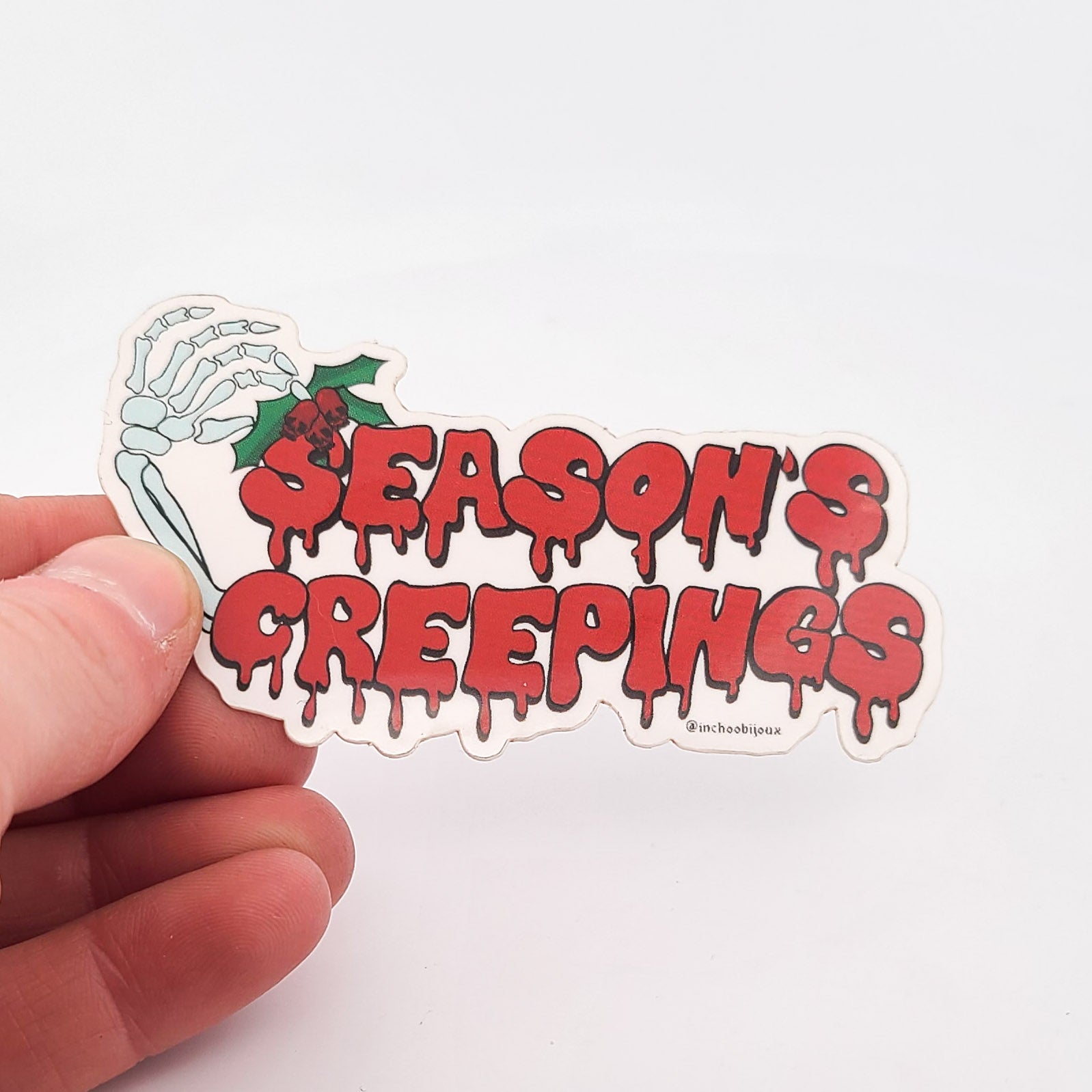Seasons Creepings Holiday Sticker