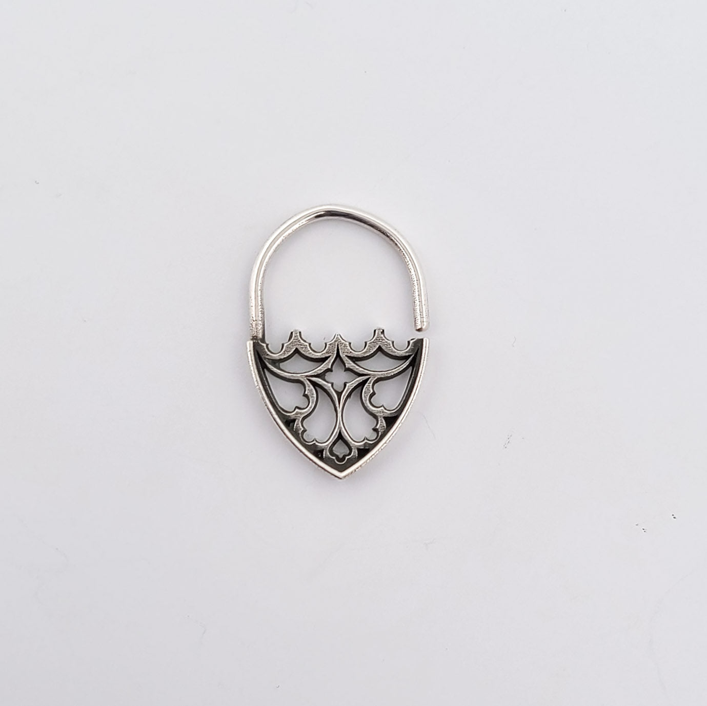 Collection of Gothic Church Window Septum Piercing in a gallery layout