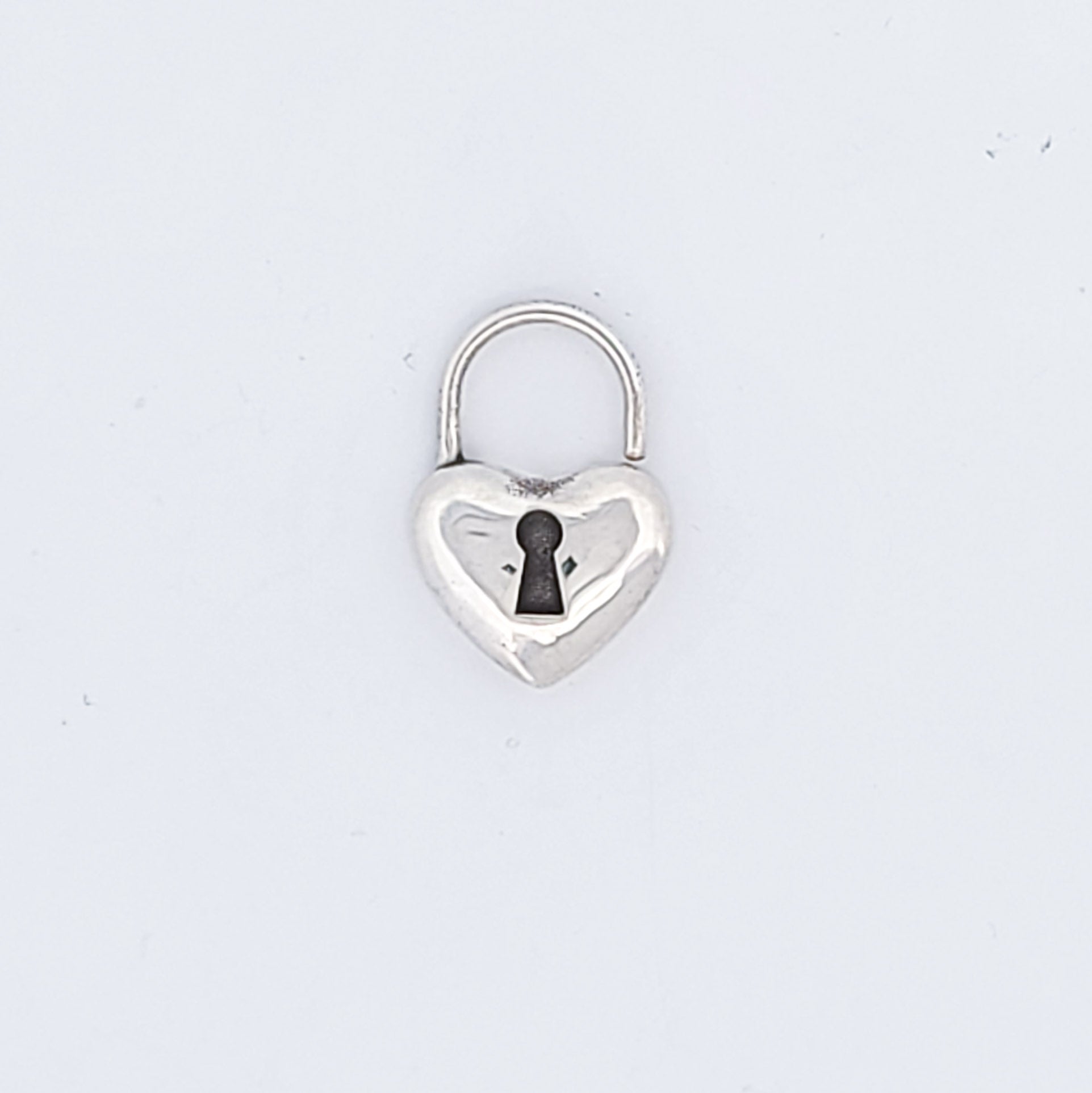 Collection of Silver Heart Lock Septum Piercing in a gallery layout