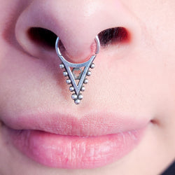 Collection of Gothic Church Roof Septum Piercing in a gallery layout