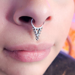 Collection of Gothic Church Roof Septum Piercing in a gallery layout