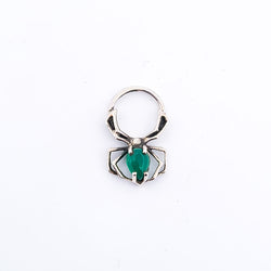 Collection of Green Onyx Spider Septum Piercing in a gallery layout