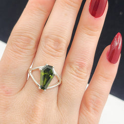 Collection of Big Slime Green Coffin Ring in a gallery layout