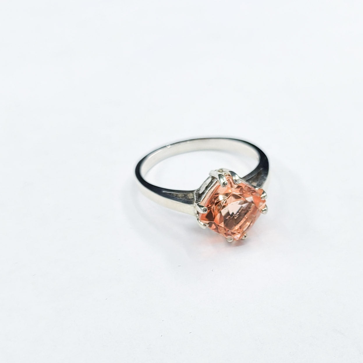 Collection of Pink Strawberry Quartz Ring in a gallery layout