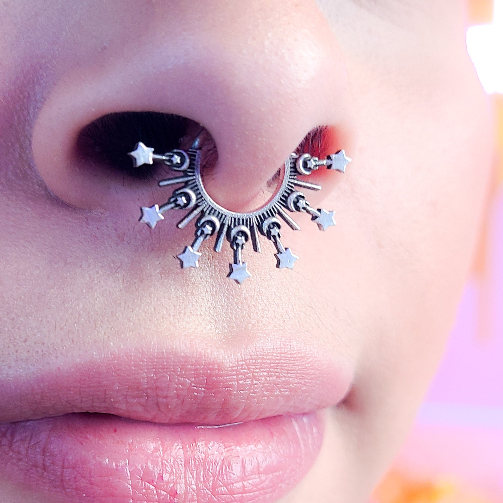 Collection of Celestial Aura Septum Piercing in a gallery layout