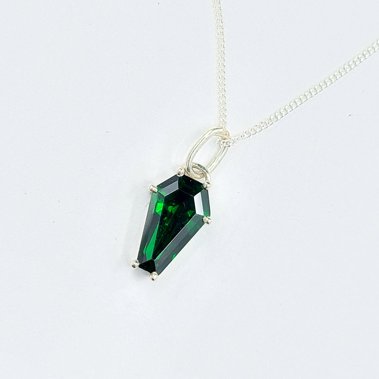 Collection of Big Absinthe Green Coffin Pendant (8x13) in a gallery layout