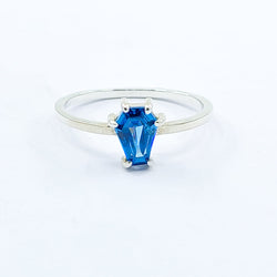 Collection of Small Blue Coffin Ring in a gallery layout