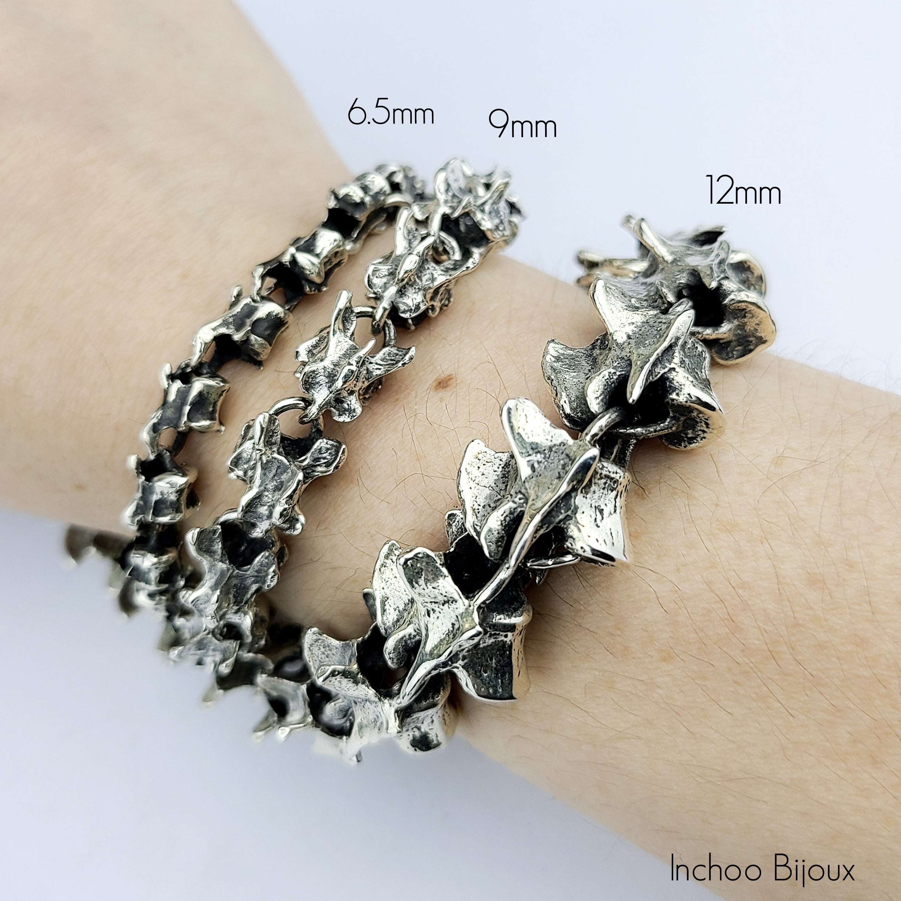 Collection of Thin Vertebra Bracelet, Bone Jewelry in a gallery layout