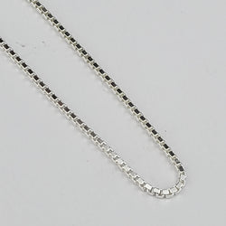 Collection of 1mm Box Chain Sterling Silver in a gallery layout