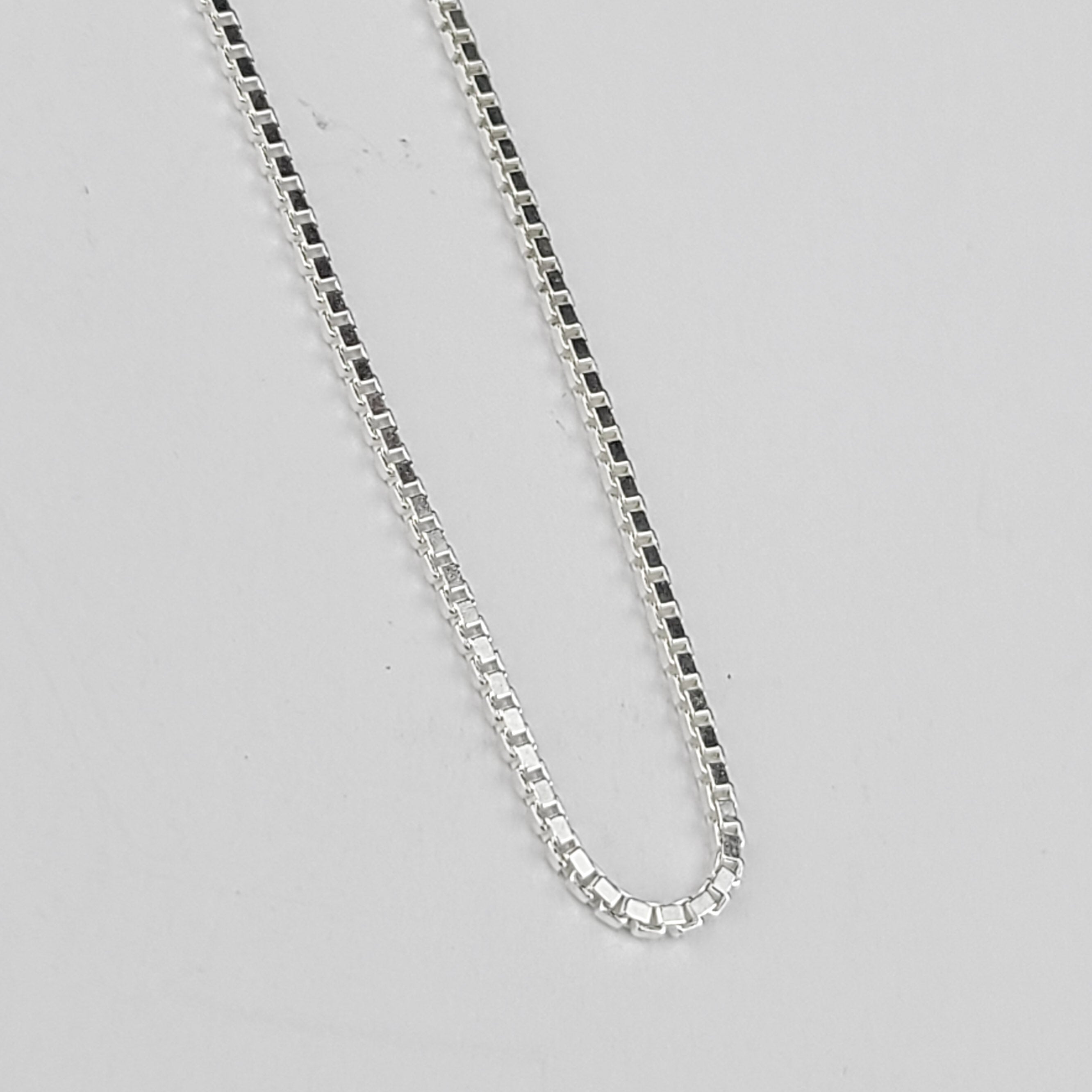 Collection of 1mm Box Chain Sterling Silver in a gallery layout