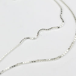 Collection of 1mm Box Chain Sterling Silver in a gallery layout