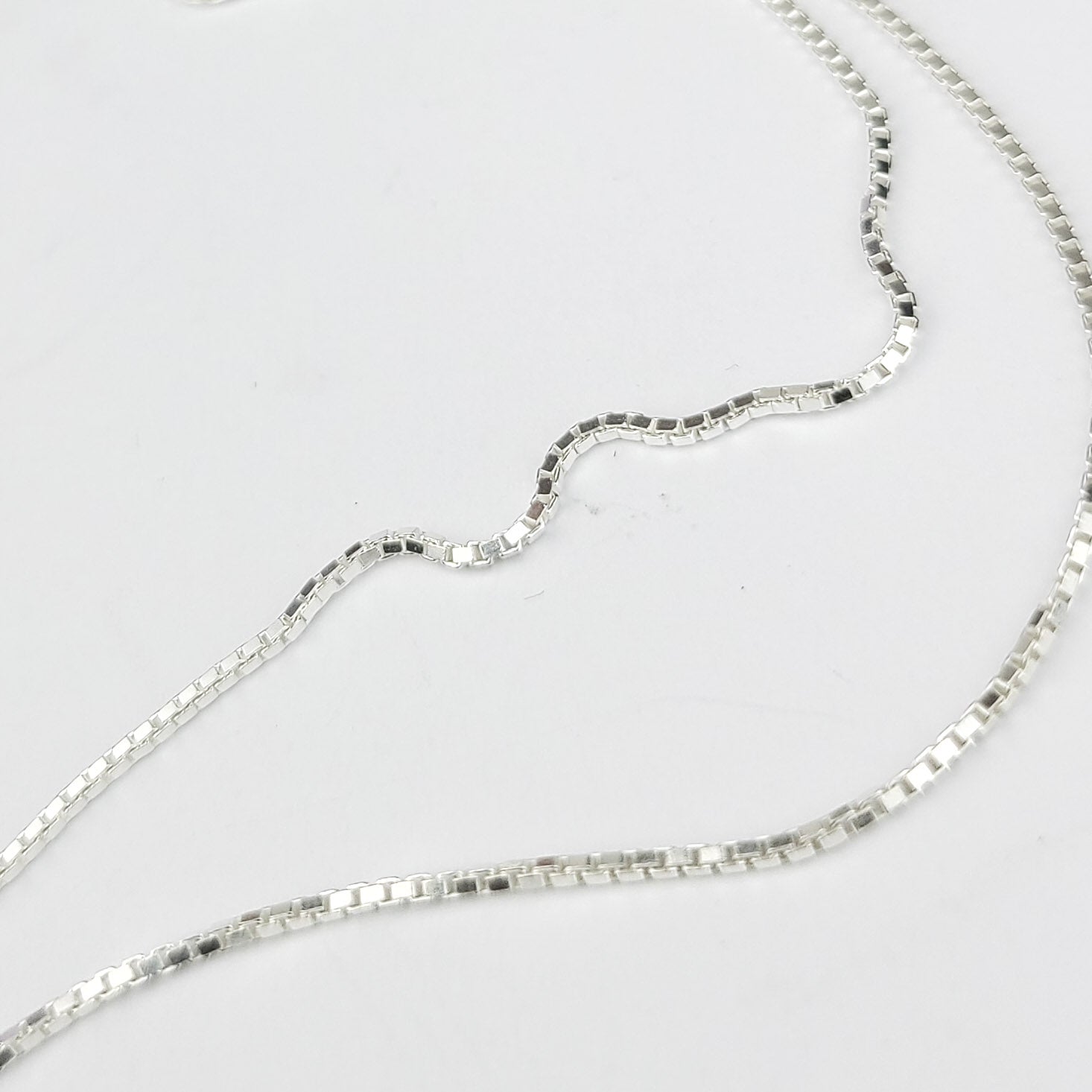 1mm Box Chain Sterling Silver