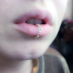 Collection of Chain Fake Lip Ring Piercing in a gallery layout