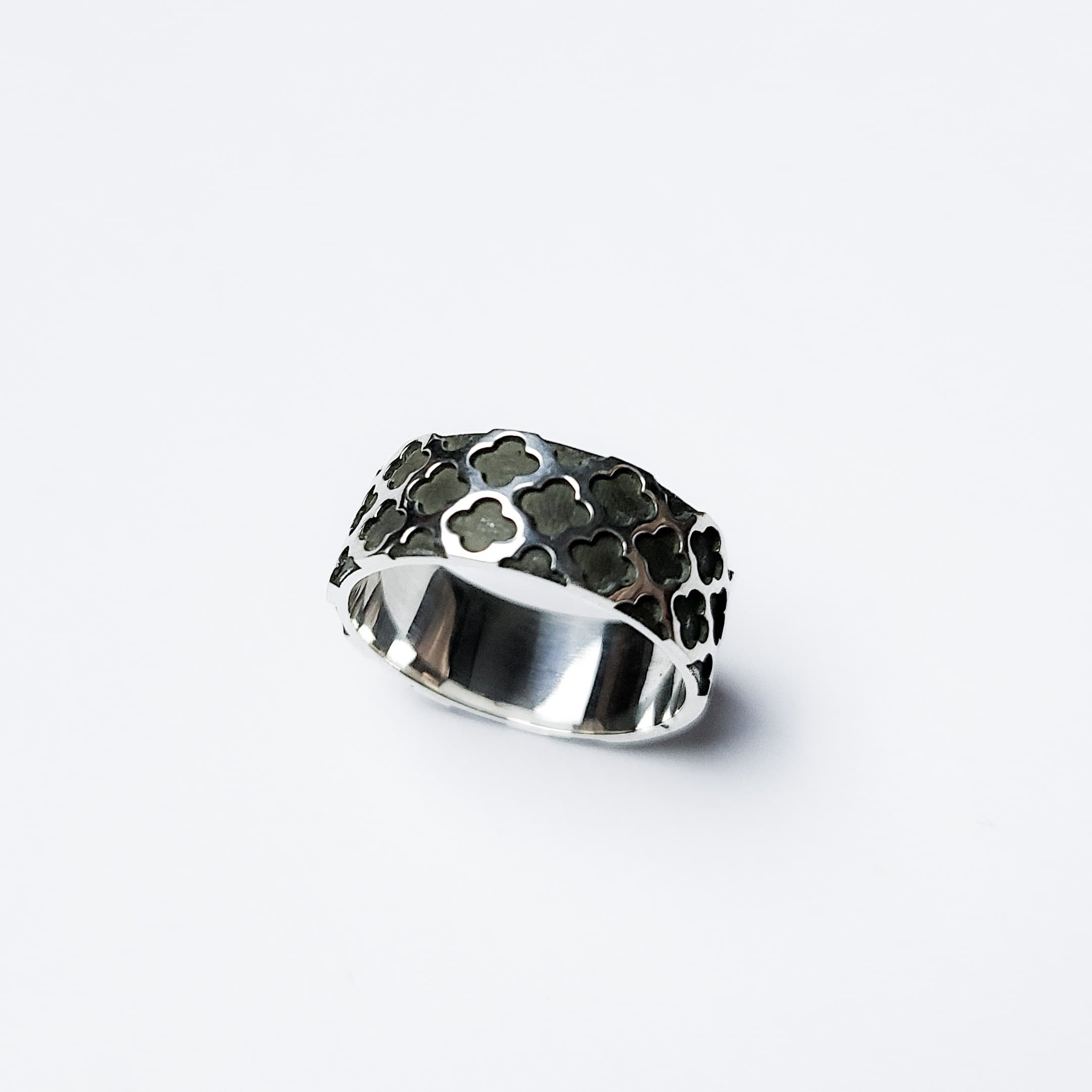 Collection of 8mm Wide Confessional Pattern Ring Band-Ring-Inchoo Bijoux-Inchoo Bijoux in a gallery layout