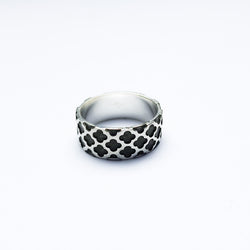 Collection of 8mm Wide Confessional Pattern Ring Band-Ring-Inchoo Bijoux-Inchoo Bijoux in a gallery layout