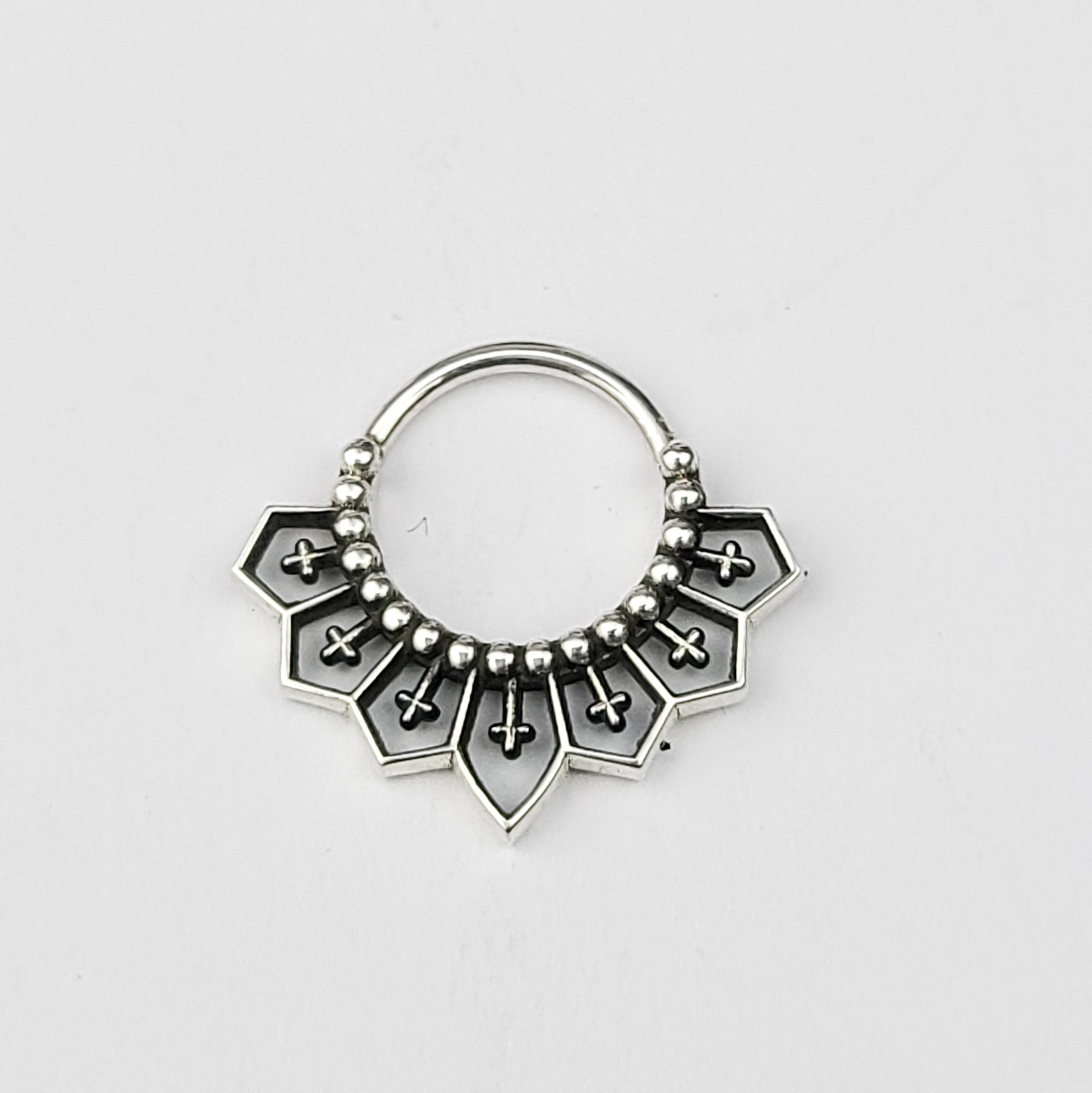 Collection of Gothic Cross Lace Septum in a gallery layout