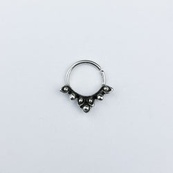 Collection of Silver Floral Septum in a gallery layout