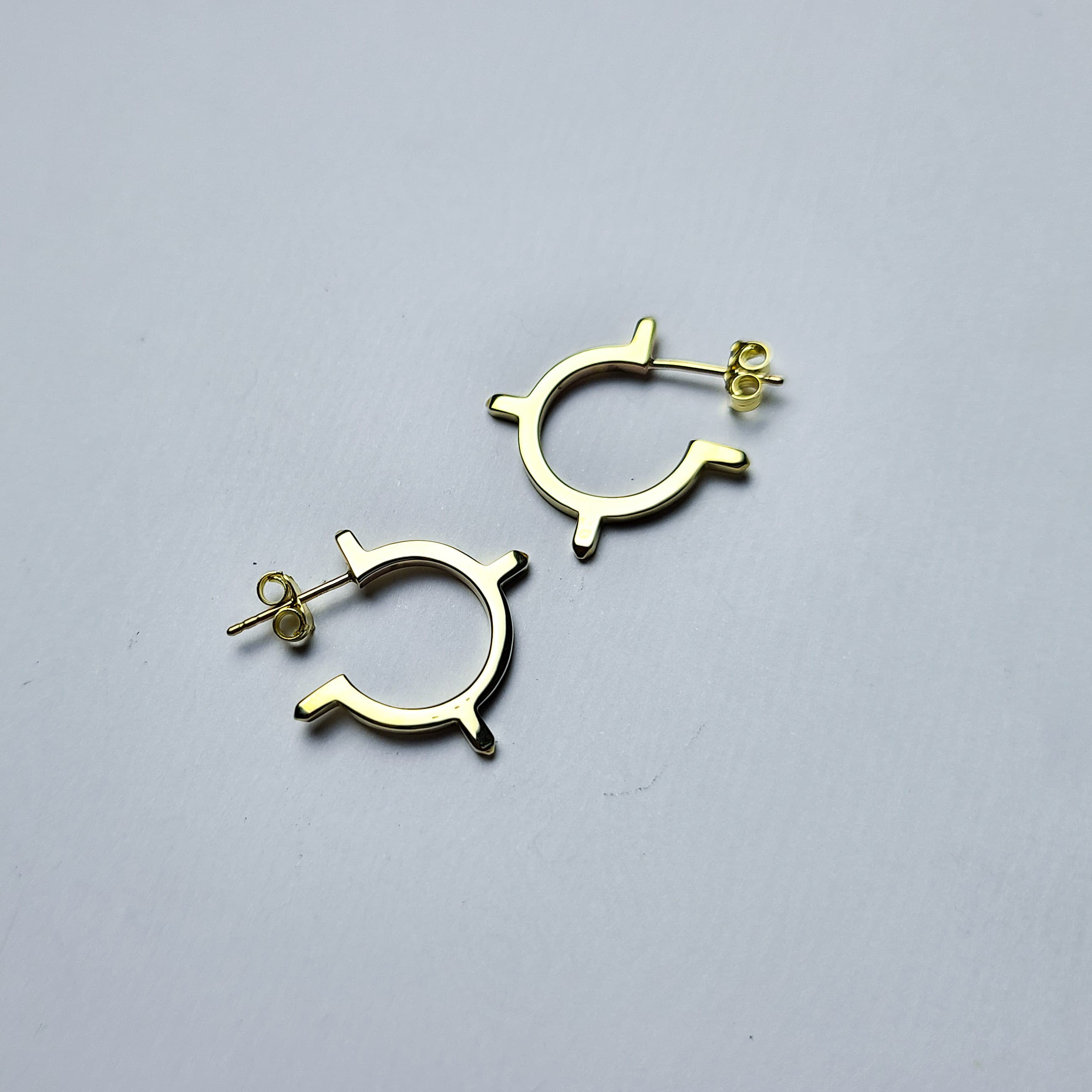 Collection of 10K Yellow Gold Celestial Hoop Earrings-Earrings-Inchoo Bijoux-Inchoo Bijoux in a gallery layout