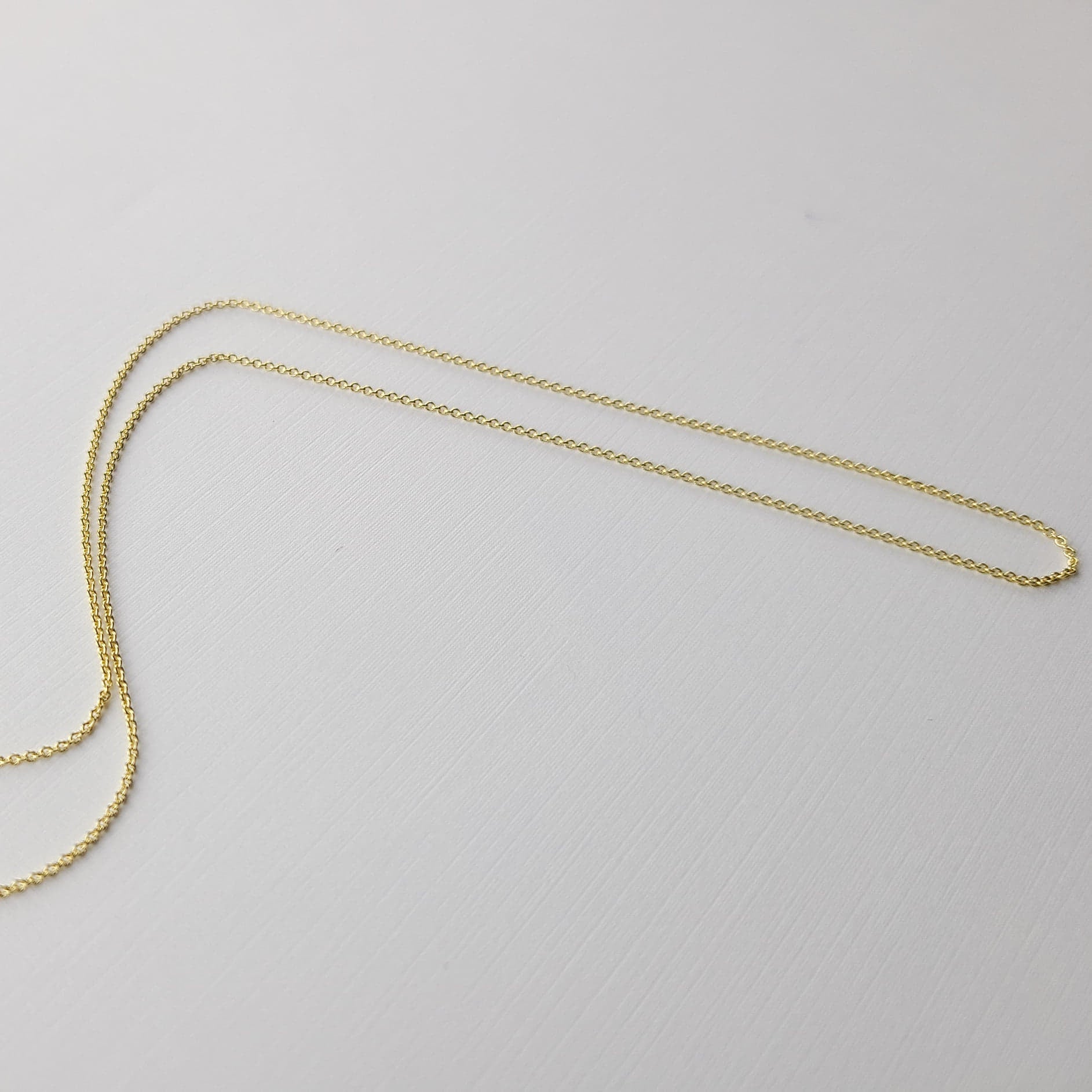 Collection of Yellow Gold Cable Chain 10K - 14K in a gallery layout