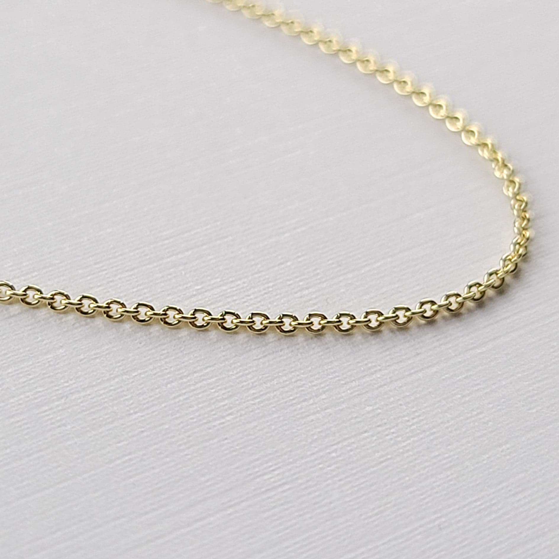 Yellow Gold Cable Chain 10K - 14K