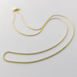 Collection of Yellow Gold Cable Chain 10K - 14K in a gallery layout