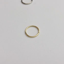 Collection of Yellow Gold Simple Septum Hoop 10K - 14K in a gallery layout