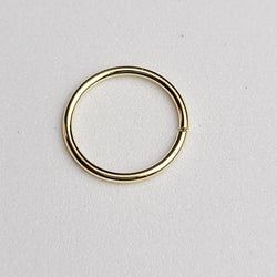 Collection of Yellow Gold Simple Septum Hoop 10K - 14K in a gallery layout