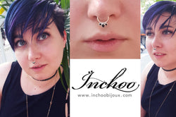 Collection of 3 Gems Septum, Black Onyx and Cz - Inchoo Bijoux in a gallery layout