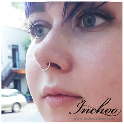 Collection of Simple Septum Nose Ring - Inchoo Bijoux in a gallery layout