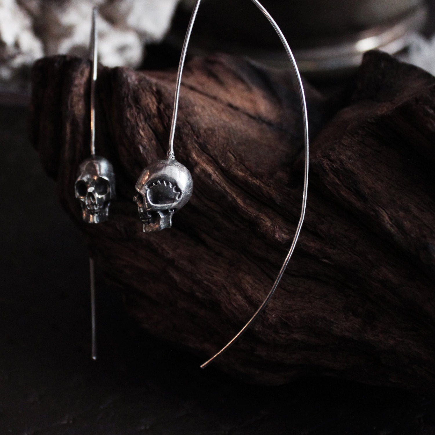 Collection of Skull Drop Earrings - Inchoo Bijoux in a gallery layout