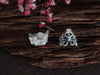 Silver Skull & Lace Ring - Inchoo Bijoux