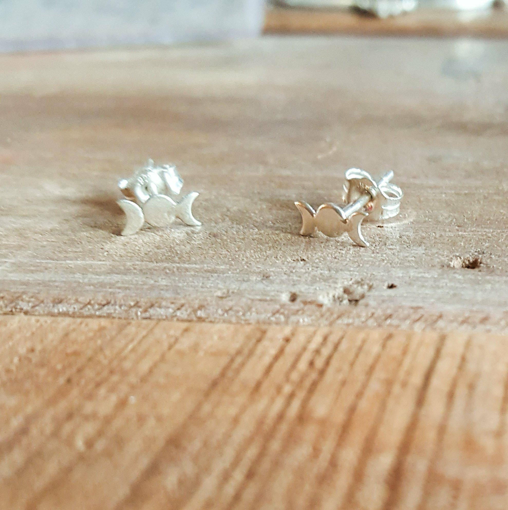 Collection of Moon Phase Earrings - Inchoo Bijoux in a gallery layout