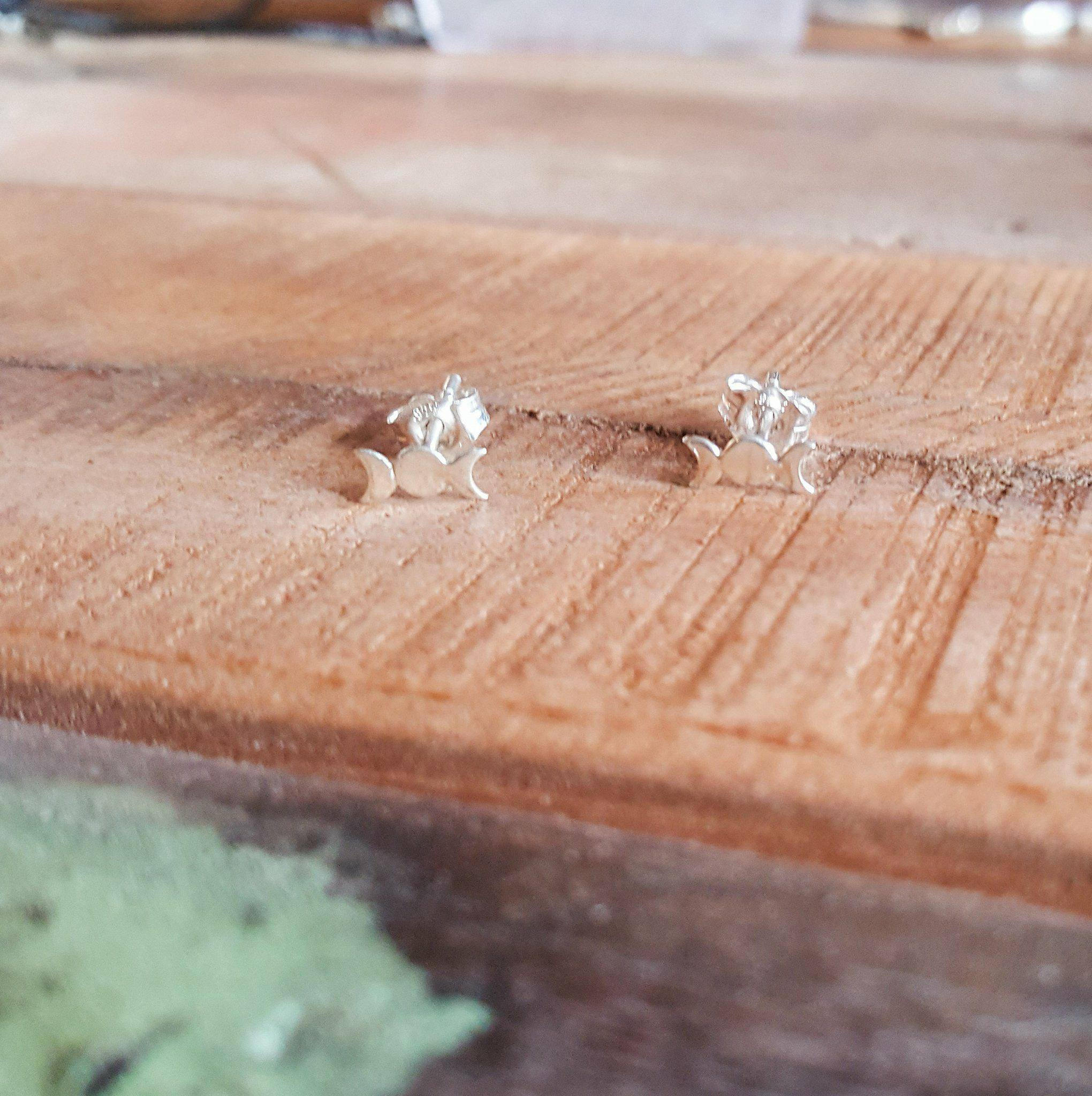 Collection of Moon Phase Earrings - Inchoo Bijoux in a gallery layout