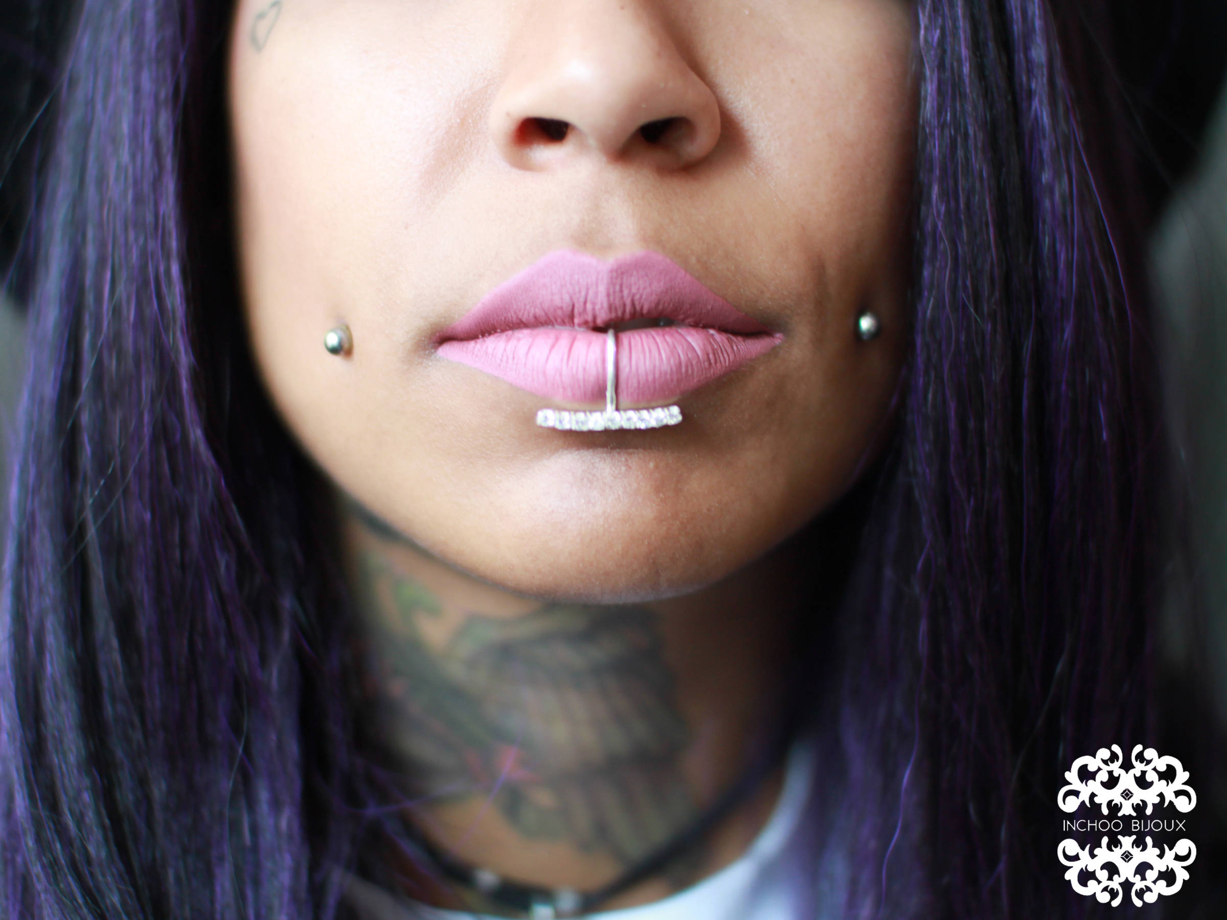 Collection of Diamond Fake Lip Piercing - Inchoo Bijoux in a gallery layout