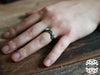 Alternative Silver Mens Wedding Band Ring - Inchoo Bijoux