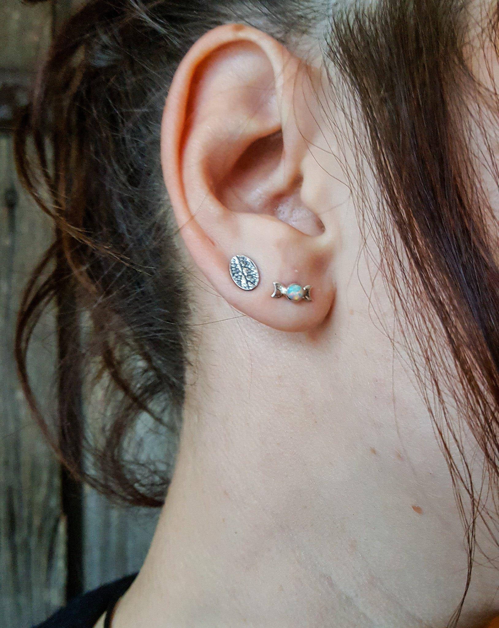 Opal Moon Phase Earrings - Inchoo Bijoux